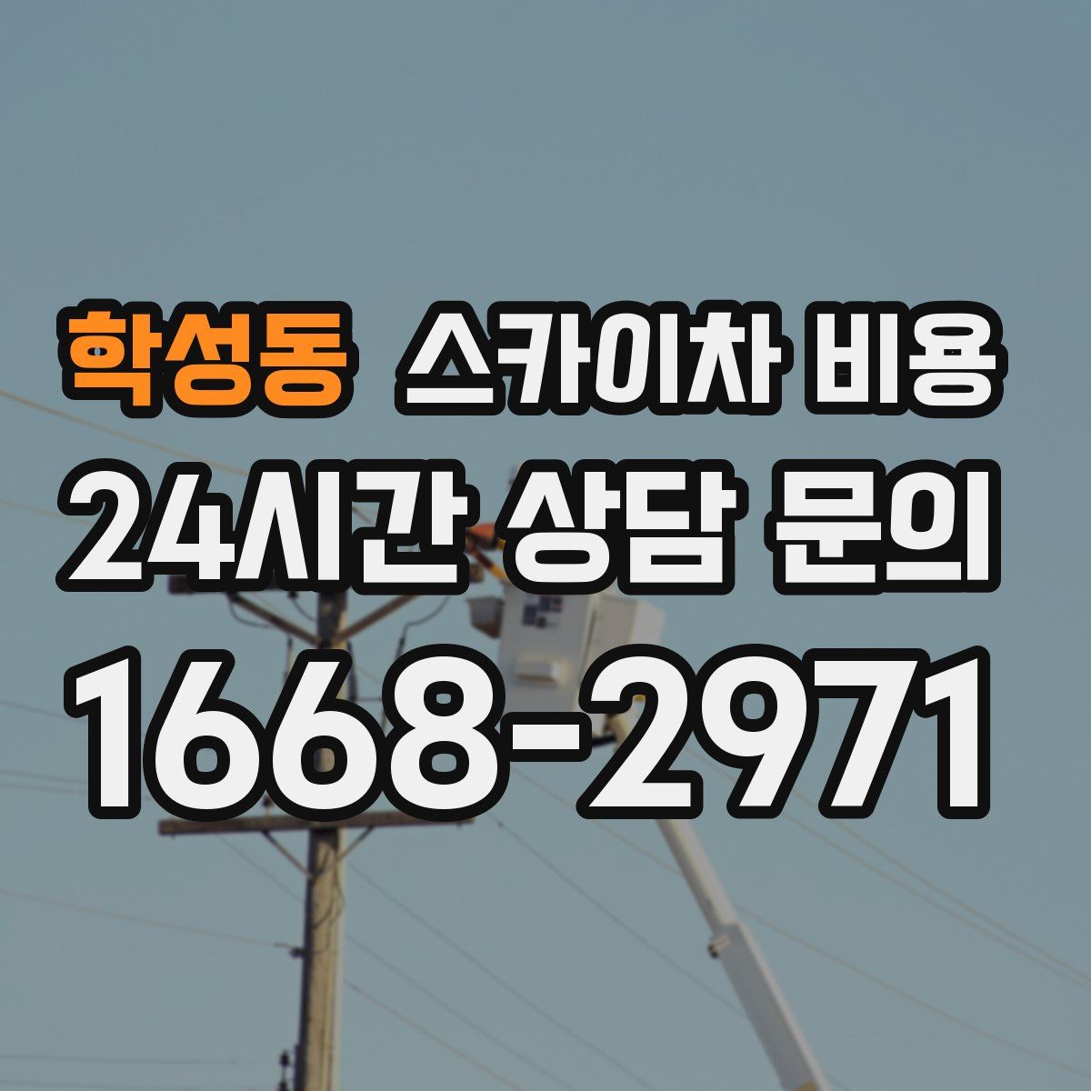 학성동 스카이차 비용