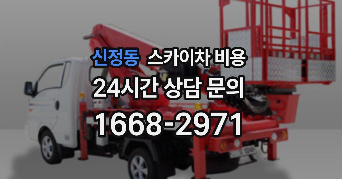 신정동 스카이차 비용