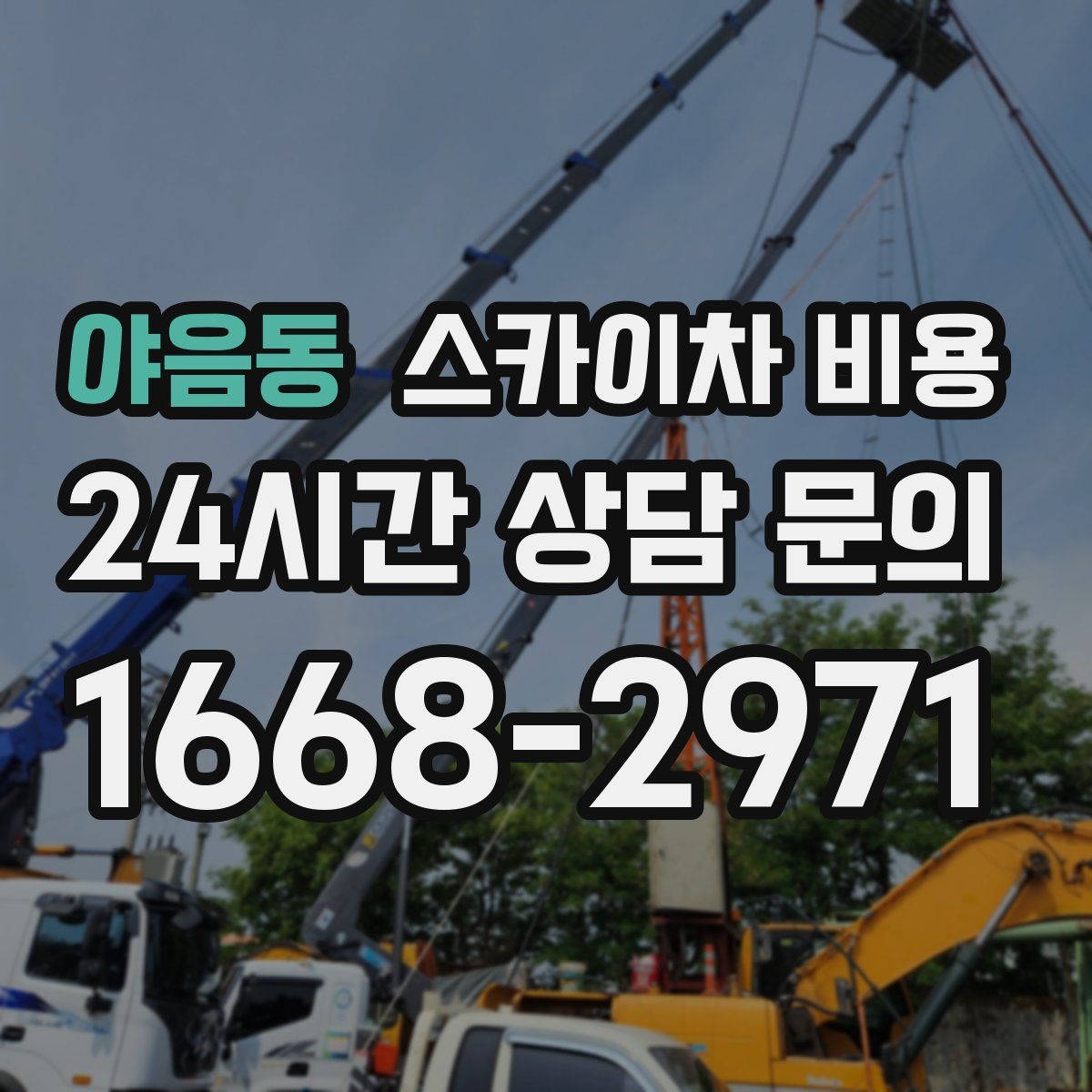 야음동 스카이차 비용