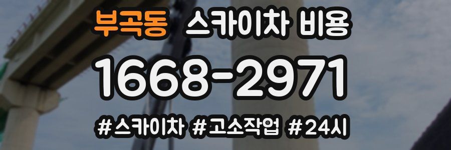 부곡동 스카이차 비용