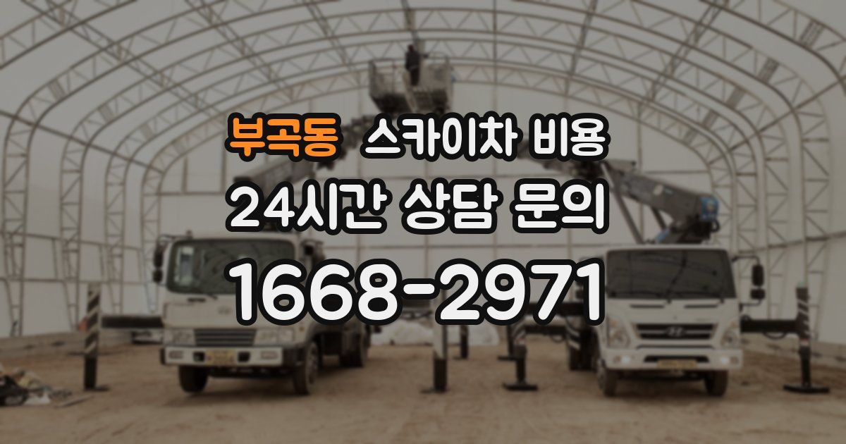 부곡동 스카이차 비용