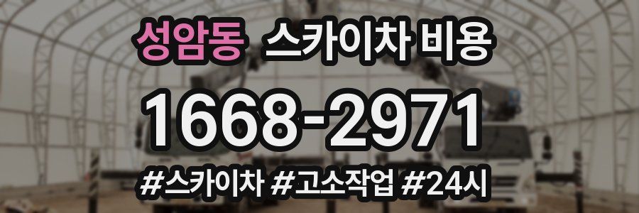 성암동 스카이차 비용