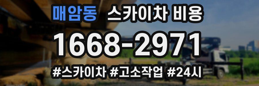 매암동 스카이차 비용