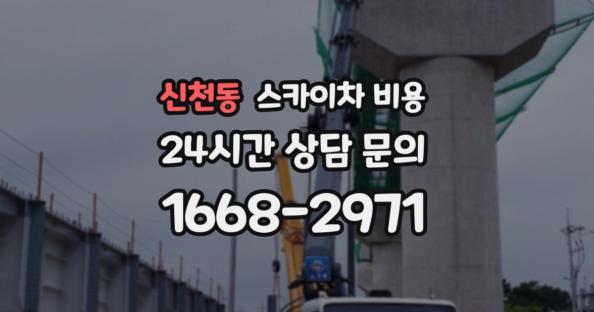 신천동 스카이차 비용