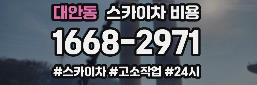 대안동 스카이차 비용