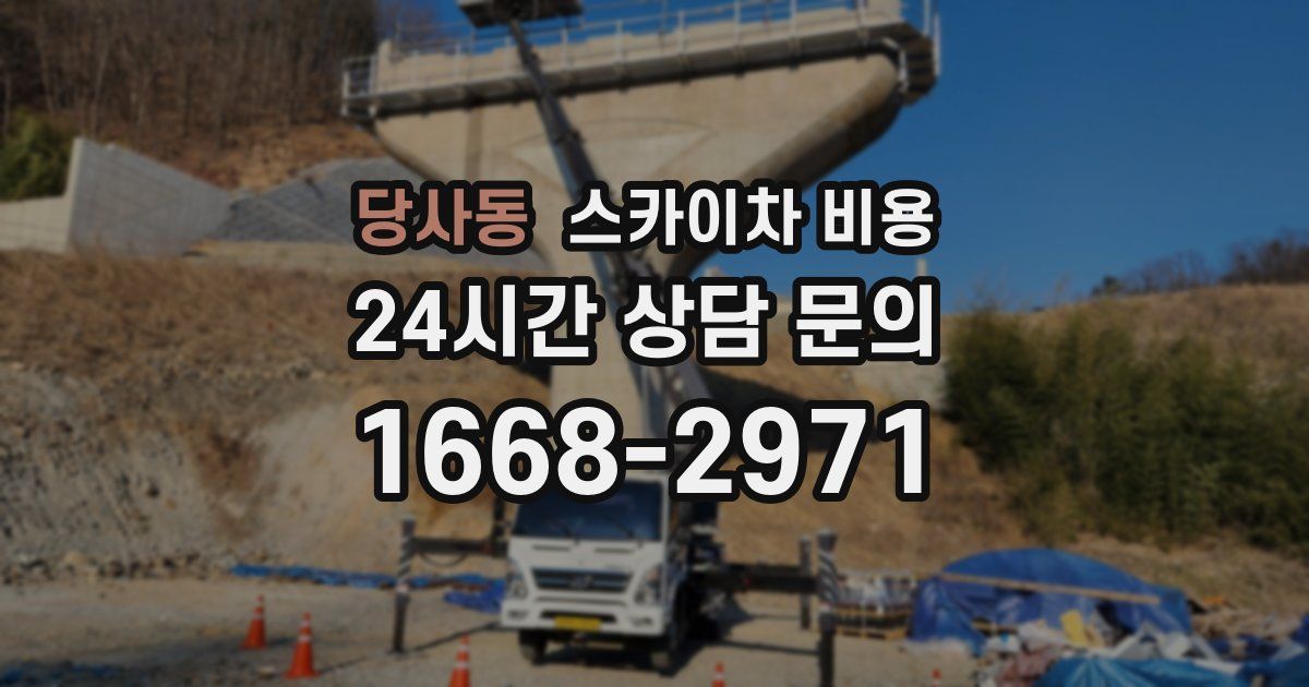 당사동 스카이차 비용