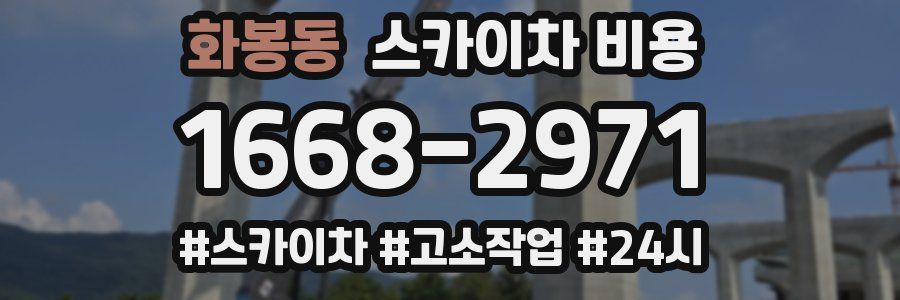 화봉동 스카이차 비용