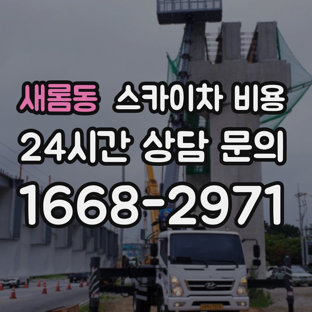 새롬동 스카이차 비용