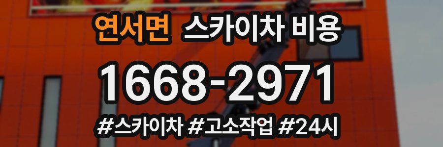 연서면 스카이차 비용