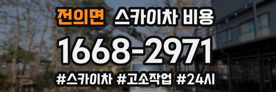 전의면 스카이차 비용