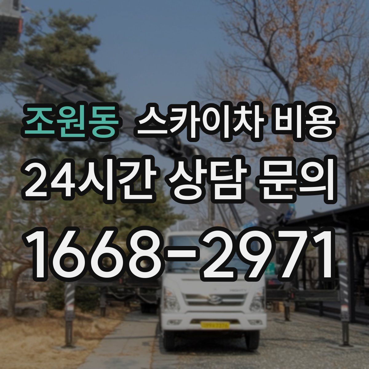 조원동 스카이차 비용