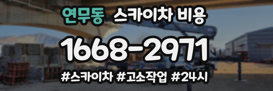 연무동 스카이차 비용