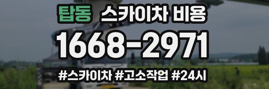 탑동 스카이차 비용