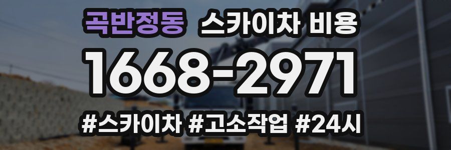 곡반정동 스카이차 비용