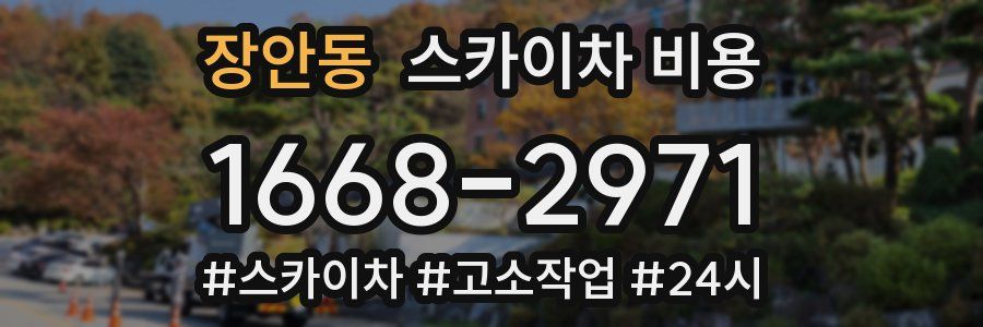 장안동 스카이차 비용