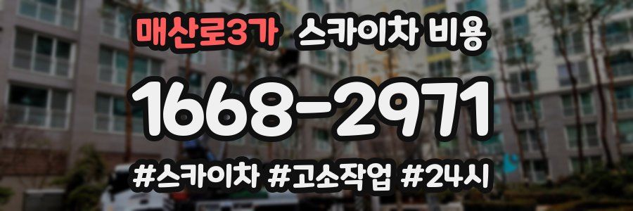 매산로3가 스카이차 비용