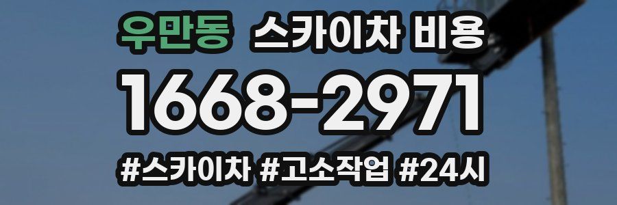 우만동 스카이차 비용