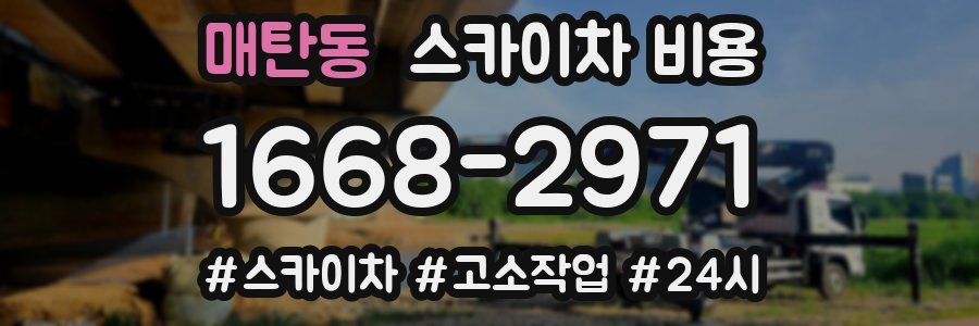 매탄동 스카이차 비용