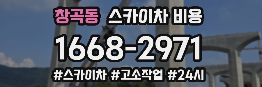 창곡동 스카이차 비용