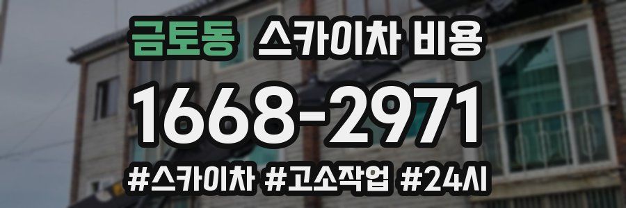 금토동 스카이차 비용