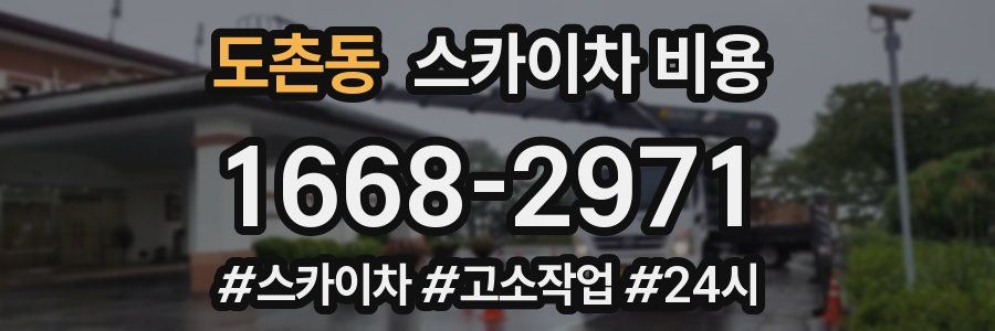 도촌동 스카이차 비용