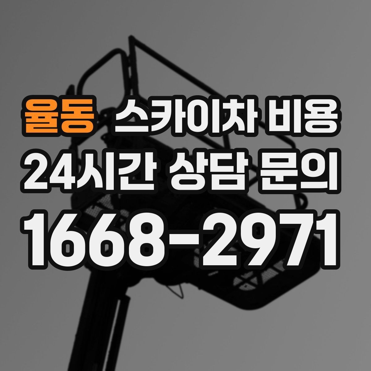 율동 스카이차 비용 조명 교체도 작업 동선에 따라 달라집니다