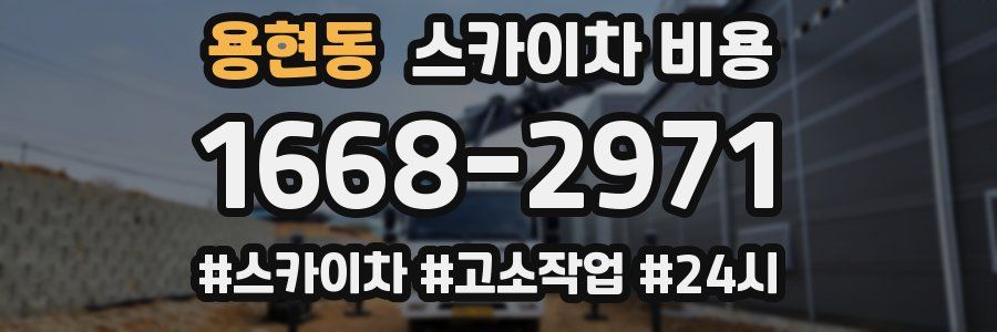 용현동 스카이차 비용