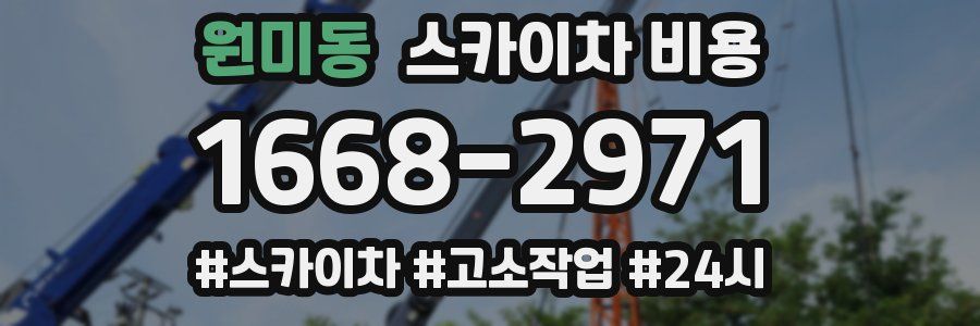 원미동 스카이차 비용