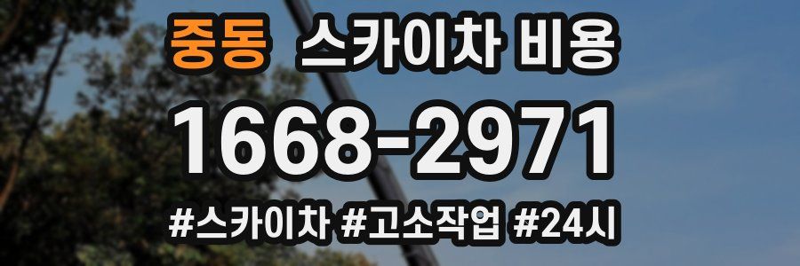 중동 스카이차 비용