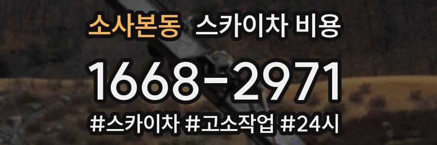 소사본동 스카이차 비용