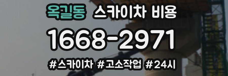 옥길동 스카이차 비용