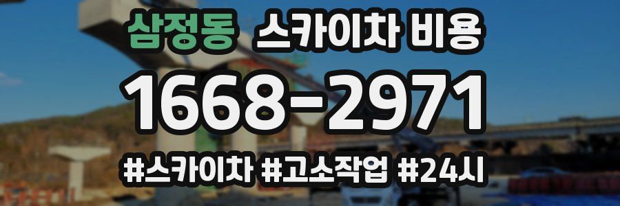 삼정동 스카이차 비용