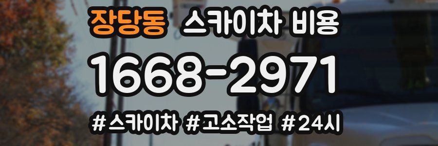 장당동 스카이차 비용