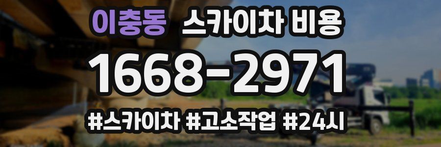 이충동 스카이차 비용