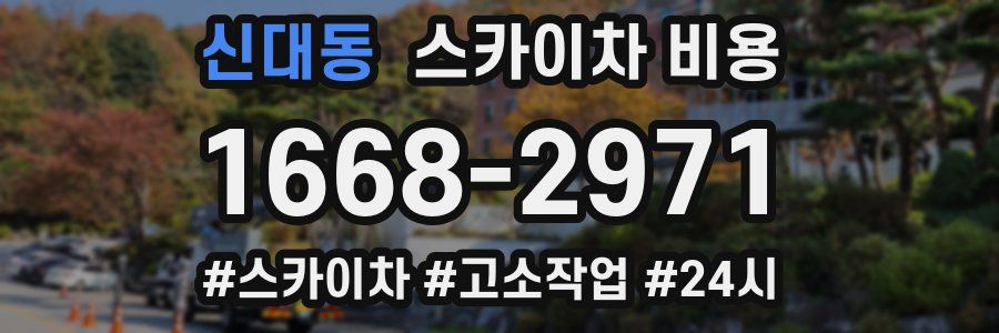 신대동 스카이차 비용