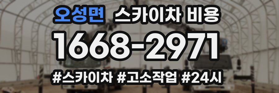 오성면 스카이차 비용