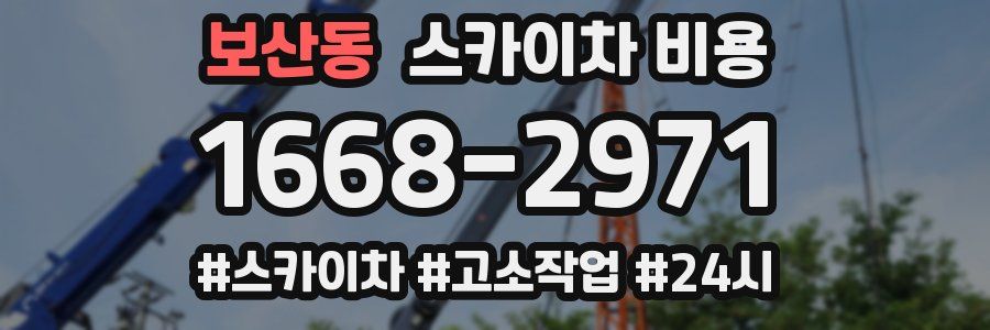 보산동 스카이차 비용
