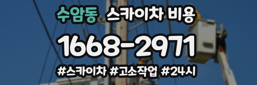 수암동 스카이차 비용