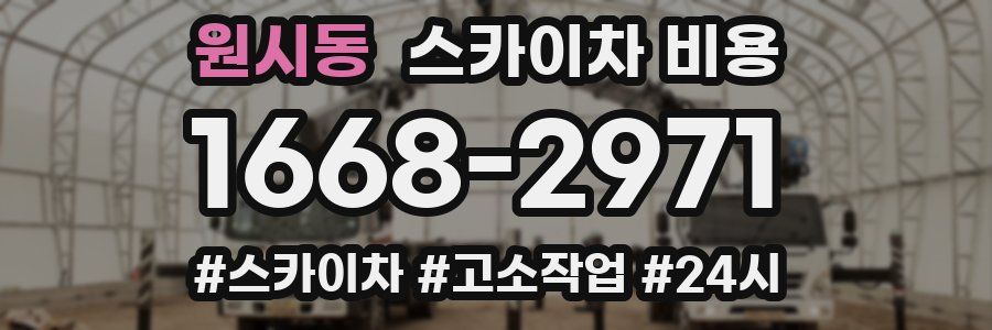 원시동 스카이차 비용