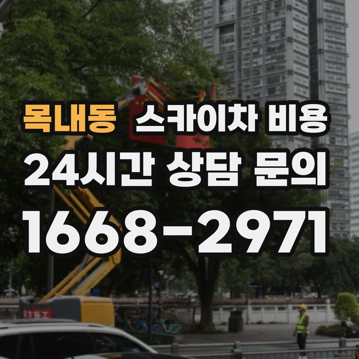 목내동 스카이차 비용