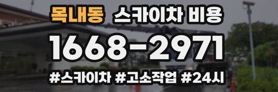 목내동 스카이차 비용