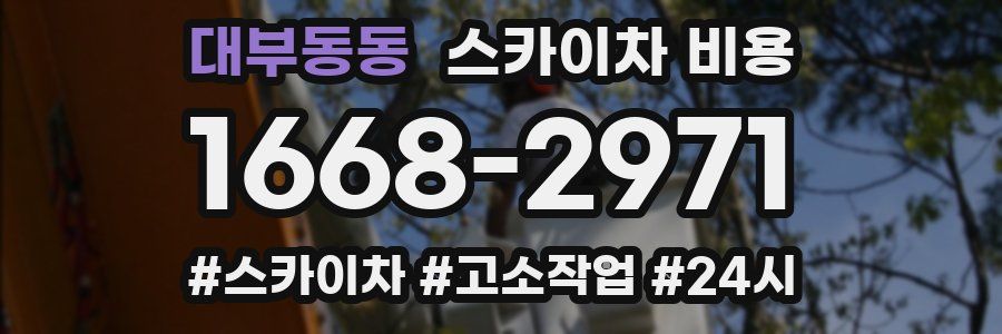 대부동동 스카이차 비용