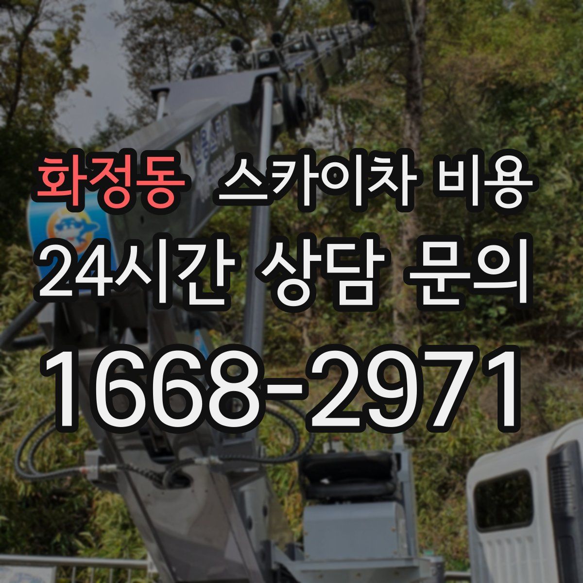 화정동 스카이차 비용