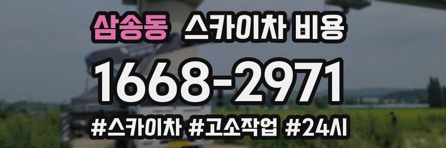 삼송동 스카이차 비용