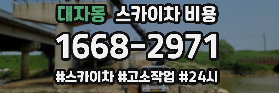 대자동 스카이차 비용