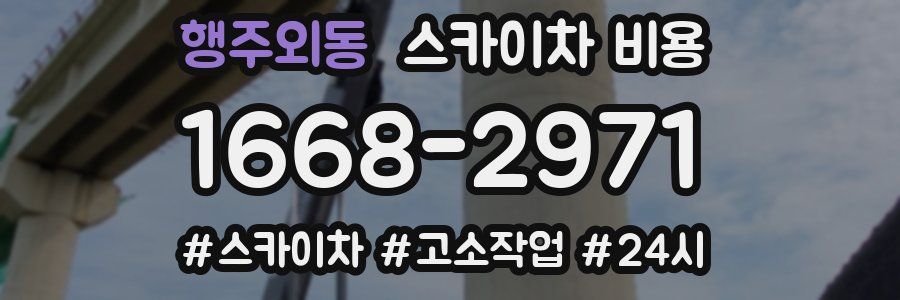 행주외동 스카이차 비용