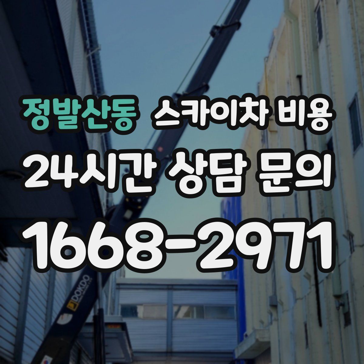 정발산동 스카이차 비용