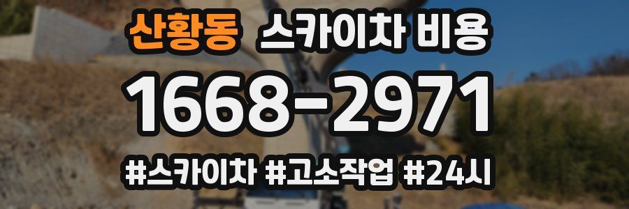 산황동 스카이차 비용