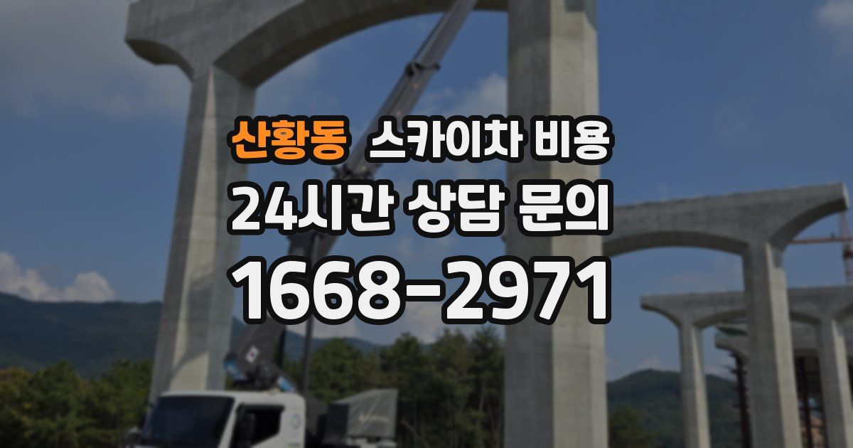 산황동 스카이차 비용