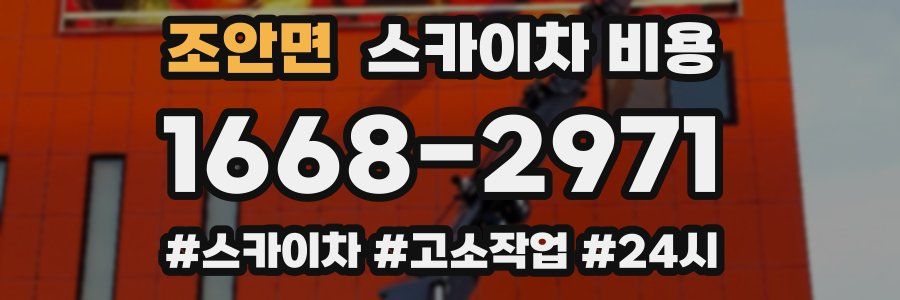 조안면 스카이차 비용